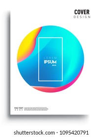 Covers template with liquid color, liquid colorful shapes. elegant design for cover and abstract background