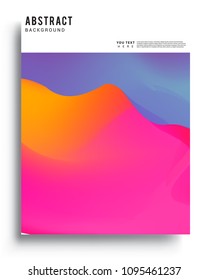 Covers template with liquid color, liquid colorful shapes. elegant design for cover and abstract background
