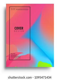 Covers template with liquid color, liquid colorful shapes. elegant design for cover and abstract background
