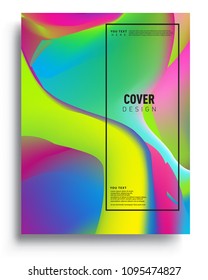 Covers template with liquid color, liquid colorful shapes. elegant design for cover and abstract background