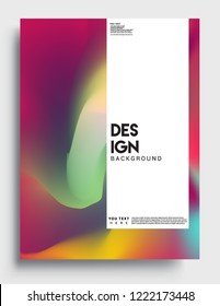 Covers template with liquid color, liquid colorful shapes. elegant design for cover and abstract background