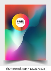 Covers template with liquid color, liquid colorful shapes. elegant design for cover and abstract background