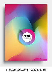 Covers template with liquid color, liquid colorful shapes. elegant design for cover and abstract background
