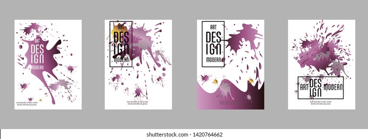 Covers templates set  Applicable for placards, brochures, posters, covers and banners.