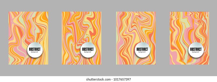 Covers templates set with bauhaus, memphis and hipster style graphic geometric elements. Applicable for placards, brochures, posters, covers and banners.