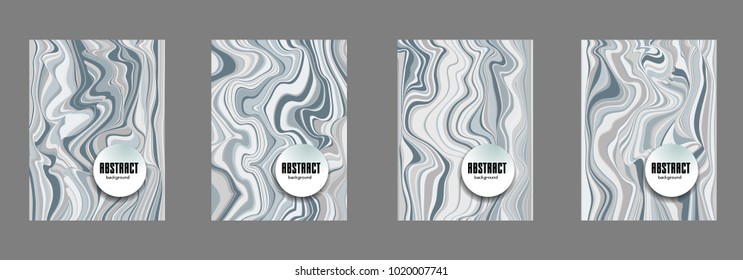 Covers templates set with bauhaus, memphis and hipster style graphic geometric elements. Applicable for placards, brochures, posters, covers and banners.