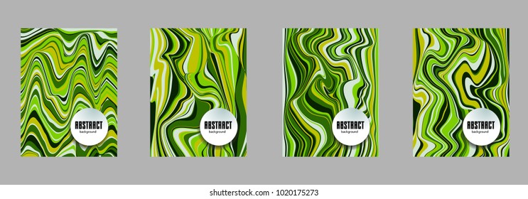 Covers templates set with bauhaus, memphis and hipster style graphic geometric elements. Applicable for placards, brochures, posters, covers and banners.