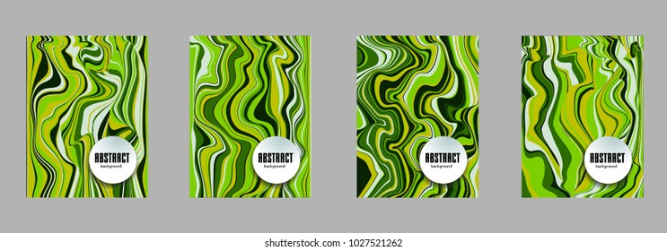 Covers templates set with bauhaus, memphis and hipster style graphic geometric elements. Applicable for placards, brochures, posters, covers and banners.
