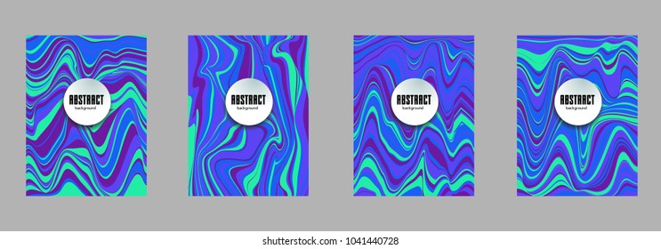 Covers templates set with bauhaus, memphis and hipster style graphic geometric elements. Applicable for placards, brochures, posters, covers and banners.