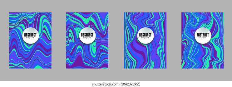 Covers templates set with bauhaus, memphis and hipster style graphic geometric elements. Applicable for placards, brochures, posters, covers and banners.