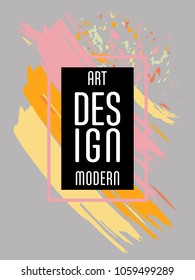 Covers templates set with bauhaus, memphis and hipster style graphic geometric elements. Applicable for placards, brochures, posters, covers and banners.