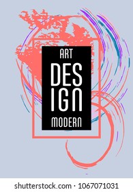 Covers templates set with bauhaus, memphis and hipster style graphic geometric elements. Applicable for placards, brochures, posters, covers and banners.