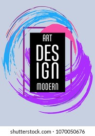 Covers templates set with bauhaus, memphis and hipster style graphic geometric elements. Applicable for placards, brochures, posters, covers and banners.