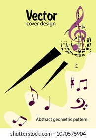 Covers templates set with bauhaus, memphis and hipster style graphic geometric elements. Applicable for placards, brochures, posters, covers and banners.