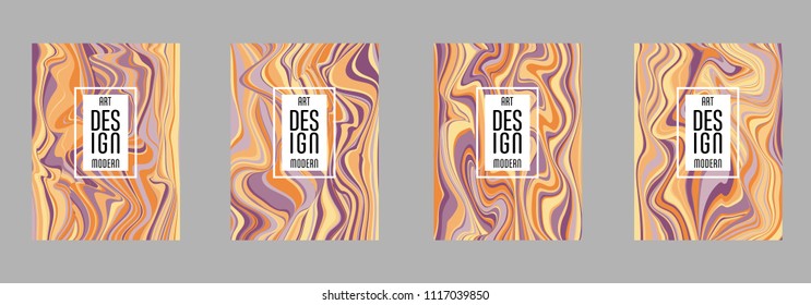 Covers templates set with bauhaus, memphis and hipster style graphic geometric elements. Applicable for placards, brochures, posters, covers and banners.