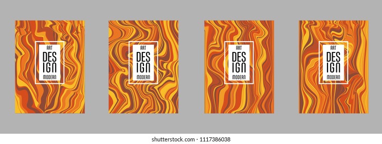 Covers templates set with bauhaus, memphis and hipster style graphic geometric elements. Applicable for placards, brochures, posters, covers and banners.