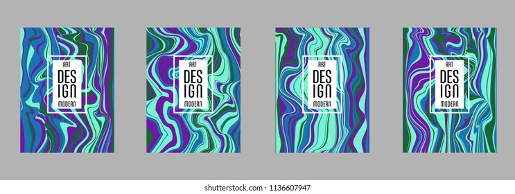 Covers templates set with bauhaus, memphis and hipster style graphic geometric elements. Applicable for placards, brochures, posters, covers and banners.