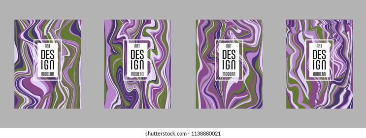 Covers templates set with bauhaus, memphis and hipster style graphic geometric elements. Applicable for placards, brochures, posters, covers and banners.