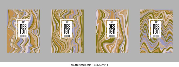 Covers templates set with bauhaus, memphis and hipster style graphic geometric elements. Applicable for placards, brochures, posters, covers and banners.