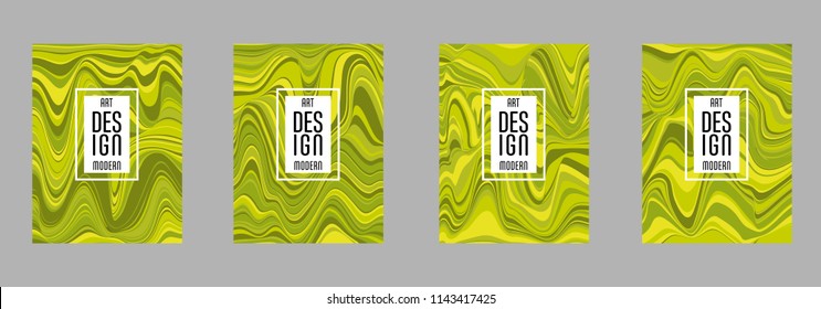 Covers templates set with bauhaus, memphis and hipster style graphic geometric elements. Applicable for placards, brochures, posters, covers and banners.