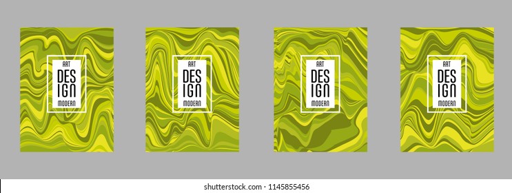 Covers templates set with bauhaus, memphis and hipster style graphic geometric elements. Applicable for placards, brochures, posters, covers and banners.