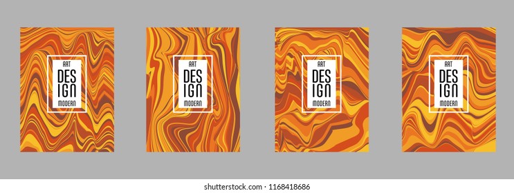 Covers templates set with bauhaus, memphis and hipster style graphic geometric elements. Applicable for placards, brochures, posters, covers and banners.