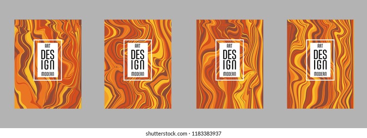 Covers templates set with bauhaus, memphis and hipster style graphic geometric elements. Applicable for placards, brochures, posters, covers and banners.