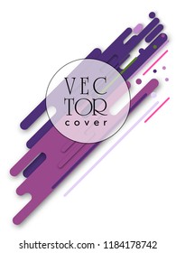 Covers templates set with bauhaus, memphis and hipster style graphic geometric elements. Applicable for placards, brochures, posters, covers and banners.