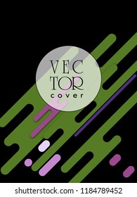 Covers templates set with bauhaus, memphis and hipster style graphic geometric elements. Applicable for placards, brochures, posters, covers and banners.