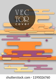 Covers templates set with bauhaus, memphis and hipster style graphic geometric elements. Applicable for placards, brochures, posters, covers and banners.