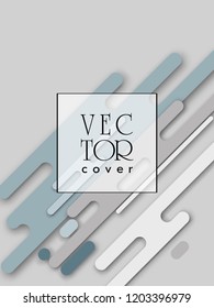 Covers templates set with bauhaus, memphis and hipster style graphic geometric elements. Applicable for placards, brochures, posters, covers and banners.