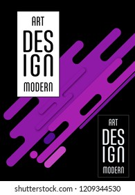 Covers templates set with bauhaus, memphis and hipster style graphic geometric elements. Applicable for placards, brochures, posters, covers and banners.