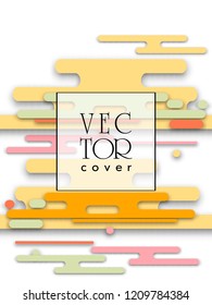 Covers templates set with bauhaus, memphis and hipster style graphic geometric elements. Applicable for placards, brochures, posters, covers and banners.