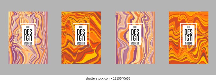 Covers templates set with bauhaus, memphis and hipster style graphic geometric elements. Applicable for placards, brochures, posters, covers and banners.