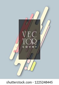 Covers templates set with bauhaus, memphis and hipster style graphic geometric elements. Applicable for placards, brochures, posters, covers and banners.
