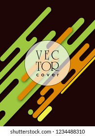 Covers templates set with bauhaus, memphis and hipster style graphic geometric elements. Applicable for placards, brochures, posters, covers and banners.