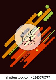 Covers templates set with bauhaus, memphis and hipster style graphic geometric elements. Applicable for placards, brochures, posters, covers and banners.