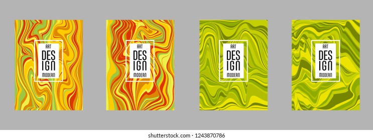 Covers templates set with bauhaus, memphis and hipster style graphic geometric elements. Applicable for placards, brochures, posters, covers and banners.
