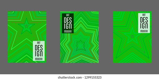 Covers templates set with bauhaus, memphis and hipster style graphic geometric elements. Applicable for placards, brochures, posters, covers and banners.