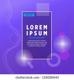 Covers templates set with bauhaus, memphis and hipster style graphic geometric elements. Applicable for placards, brochures, posters, covers and banners.