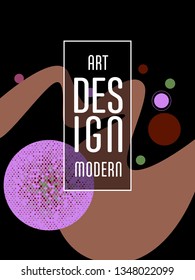 Covers templates set with bauhaus, memphis and hipster style graphic geometric elements. Applicable for placards, brochures, posters, covers and banners.