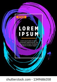 Covers templates set with bauhaus, memphis and hipster style graphic geometric elements. Applicable for placards, brochures, posters, covers and banners.