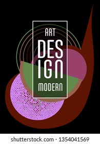 Covers templates set with bauhaus, memphis and hipster style graphic geometric elements. Applicable for placards, brochures, posters, covers and banners.