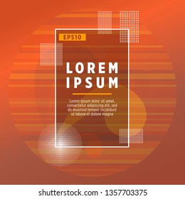 Covers templates set with bauhaus, memphis and hipster style graphic geometric elements. Applicable for placards, brochures, posters, covers and banners.