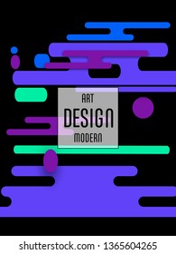 Covers templates set with bauhaus, memphis and hipster style graphic geometric elements. Applicable for placards, brochures, posters, covers and banners.