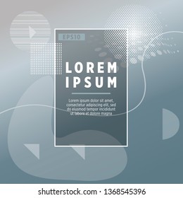 Covers templates set with bauhaus, memphis and hipster style graphic geometric elements. Applicable for placards, brochures, posters, covers and banners.