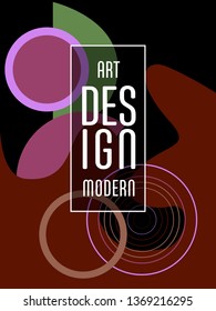 Covers templates set with bauhaus, memphis and hipster style graphic geometric elements. Applicable for placards, brochures, posters, covers and banners.