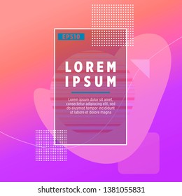 Covers templates set with bauhaus, memphis and hipster style graphic geometric elements. Applicable for placards, brochures, posters, covers and banners.