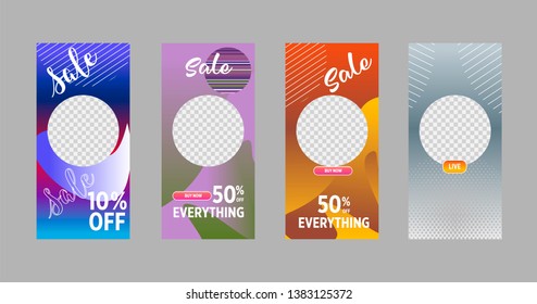 Covers templates set with bauhaus, memphis and hipster style graphic geometric elements. Applicable for placards, brochures, posters, covers and banners.