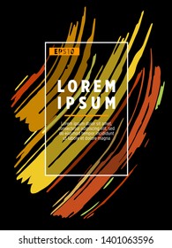 Covers templates set with bauhaus, memphis and hipster style graphic geometric elements. Applicable for placards, brochures, posters, covers and banners.